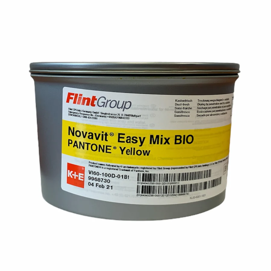 Une canette de Novavit Easy Mix BIO - Jaune Pantone